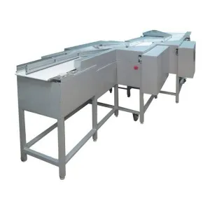 Конвейер транспортировки кондитерских изделий к упаковочной машине 900 мм